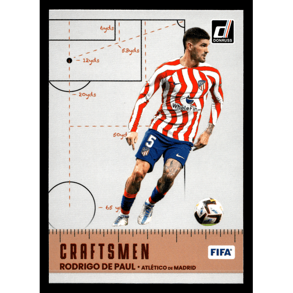2023 Panini Donruss Soccer Craftsmen Rodrigo De Paul Trading Card #2 Atltico de Madrid La Liga