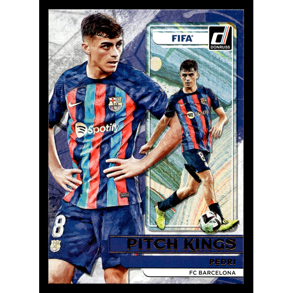 2023 Panini Donruss Soccer Pitch Kings Pedri #5 FC Barcelona La Liga Trading Card