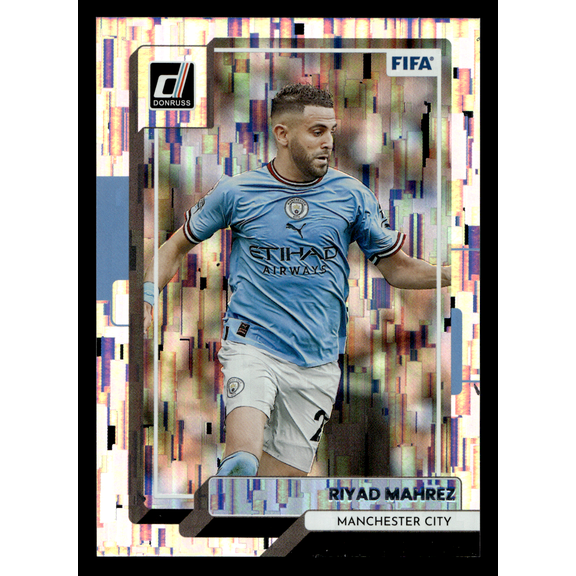 2023 Panini Donruss Soccer Riyad Mahrez #162 Mosaic Trading Card Manchester City