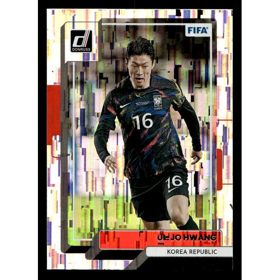 2023 Panini Donruss Soccer FIFA Ui-Jo Hwang #73 Holo Trading Card Korea Republic