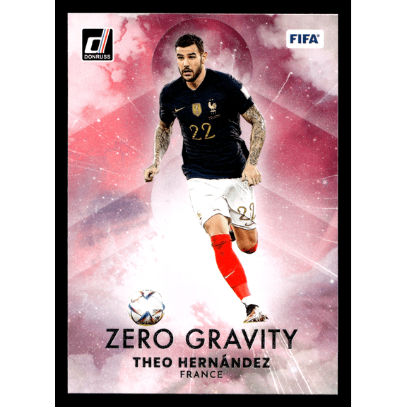 2023 Panini Donruss Soccer Zero Gravity Theo Hernndez #10 France FIFA Trading Card