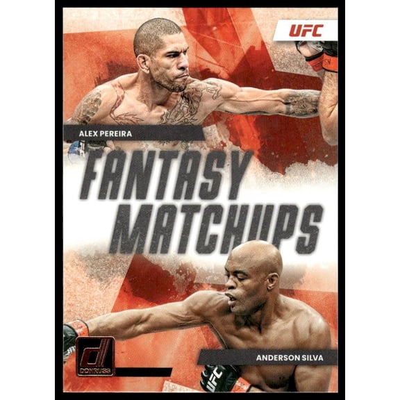 2023 Panini Donruss UFC Fantasy Matchups #10 Anderson Silva Alex Pereira