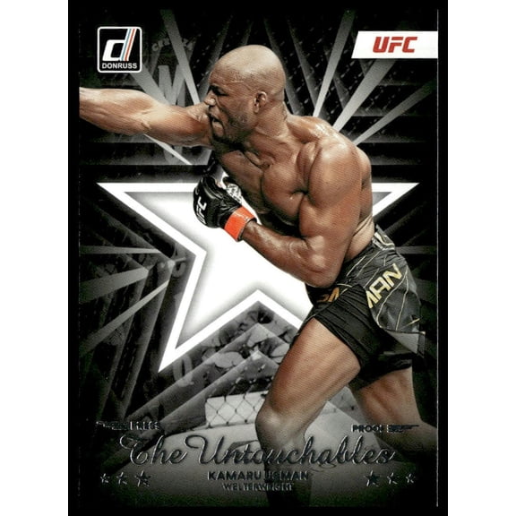 2023 Panini Donruss UFC The Untouchables Kamaru Usman #6 Press Proof Trading Card