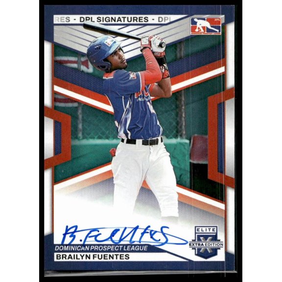 2023 Panini Elite Extra Edition Brailytn Fuentes DPL Signatures Auto #DPS-BF Baseball Card