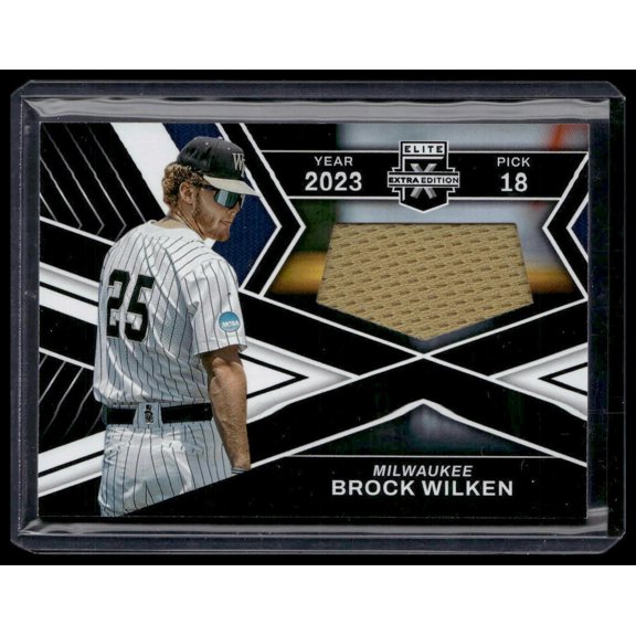 2023 Panini Elite Extra Edition Brock Wilken #FR-BWL First Round Materials MEM