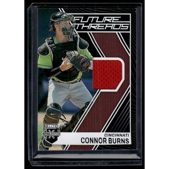 2023 Panini Elite Extra Edition Future Threads FT-CB Connor Burns MEM Baseball Card