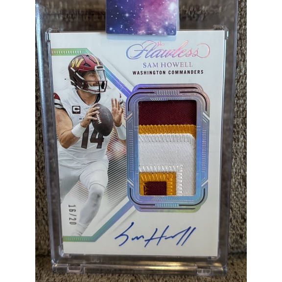 2023 Panini Flawless Sam Howell #20 Patch Auto /20