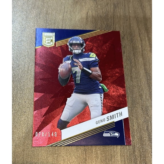 2023 Panini Geno Smith Seattle Seahawks 2023 Donruss Elite - Maroon, NM