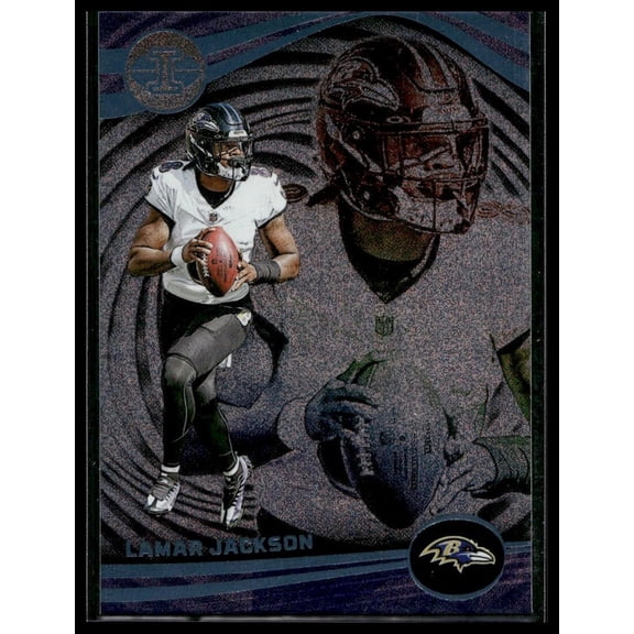 2023 Panini Illusions Lamar Jackson Baltimore Ravens #8 Dots Trophy Collection NFL Football Trading Card