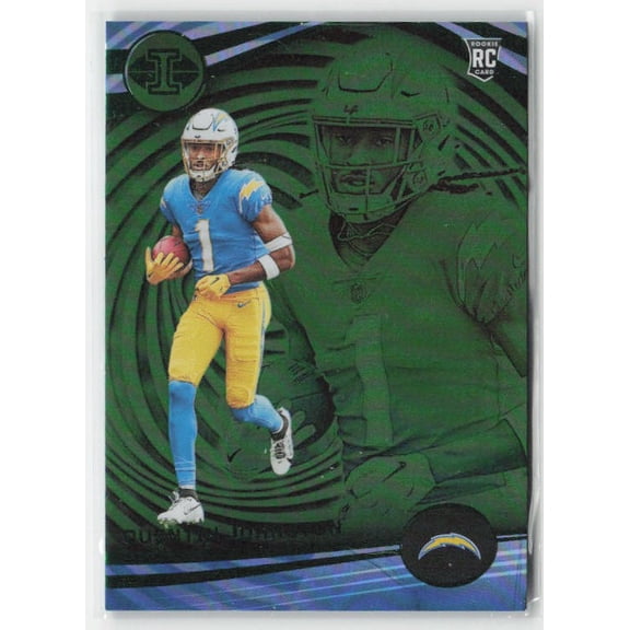 2023 Panini Illusions Quentin Johnston #63 Emerald Trophy Collection RC