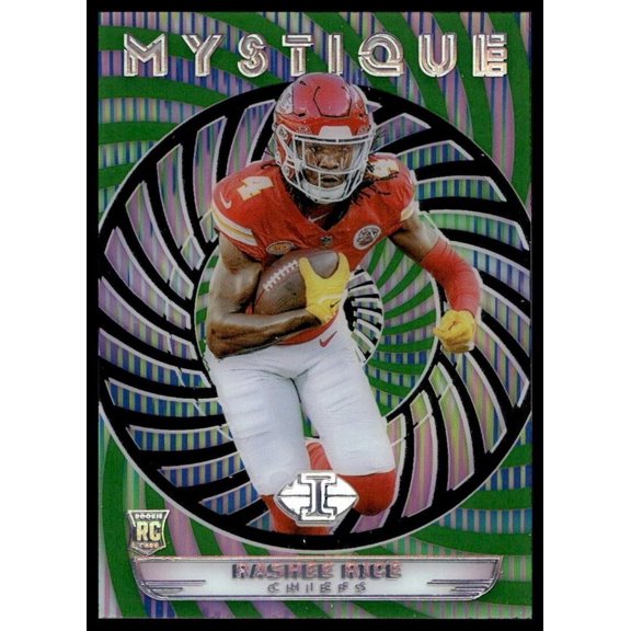 2023 Panini Illusions #29 Mystique Emerald Rashee Rice Kansas City Chiefs Card Kansas City Chiefs NFL FOOTBALL Trading Card