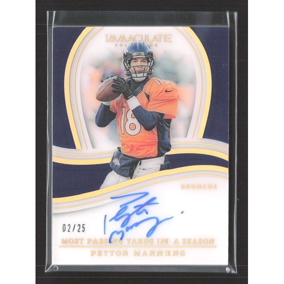 2023 Panini Immaculate Collection Immaculate Records Peyton Manning #IR-PMA /25