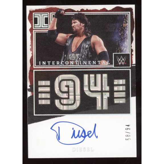2023 Panini Impeccable Intercontinental Diesel #IC-DSL /94 Autograph Memorabilia SmackDown WWE Autographed Wrestling Trading Card