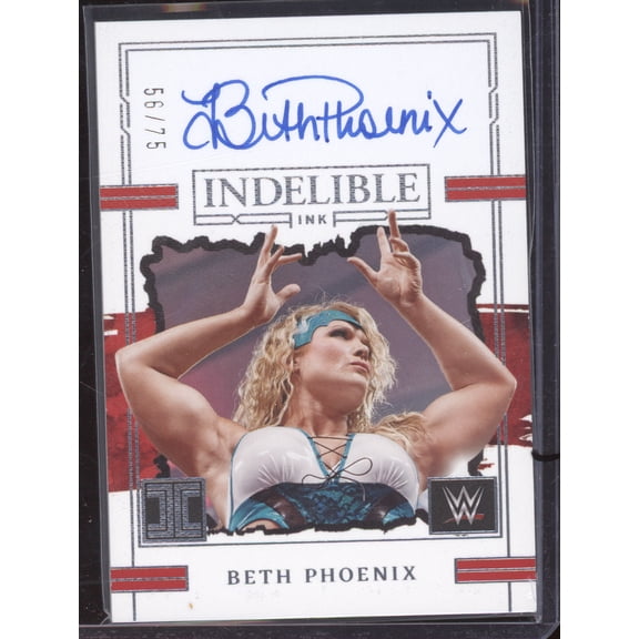 2023 Panini Impeccable WWE Indelible Ink Beth Phoenix Auto IN-BPH 56/75