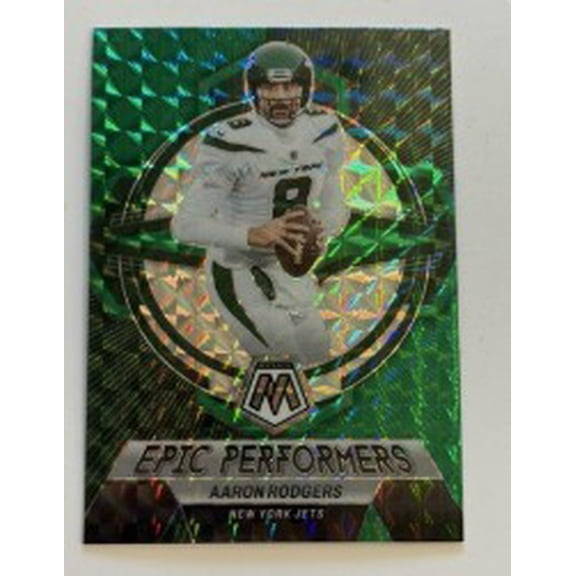 2023 Panini Mosaic Aaron Rodgers #EP-AR Epic Performers Mosaic Green