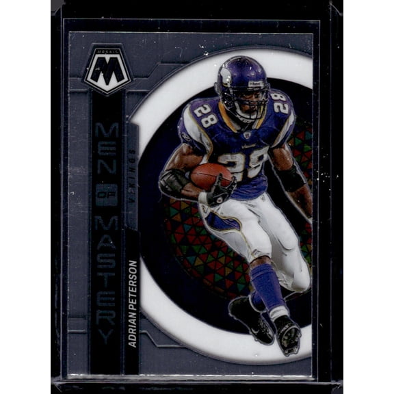 2023 Panini Mosaic Men Of Mastery Adrian Peterson Minnesota Vikings MM-18 Football Card