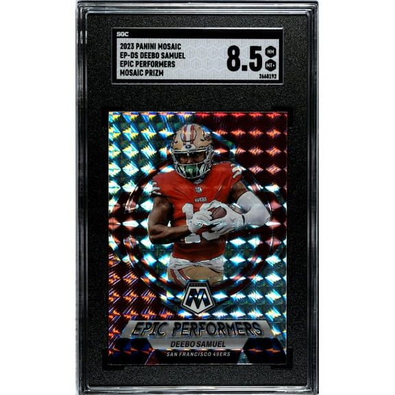 2023 Panini Mosaic #EP-DS Deebo Samuel Epic Performers Mosaic Prizm SGC 8.5