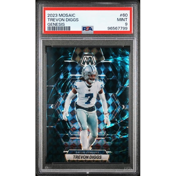 2023 Panini Mosaic Genesis Trevon Diggs #60 SSP PSA 9