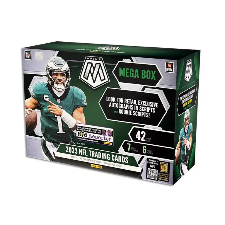 Panini 2023 NFL Mosaic Football Card Mega Box, Reactive Yellow, 6 Packs -  Walmart.com