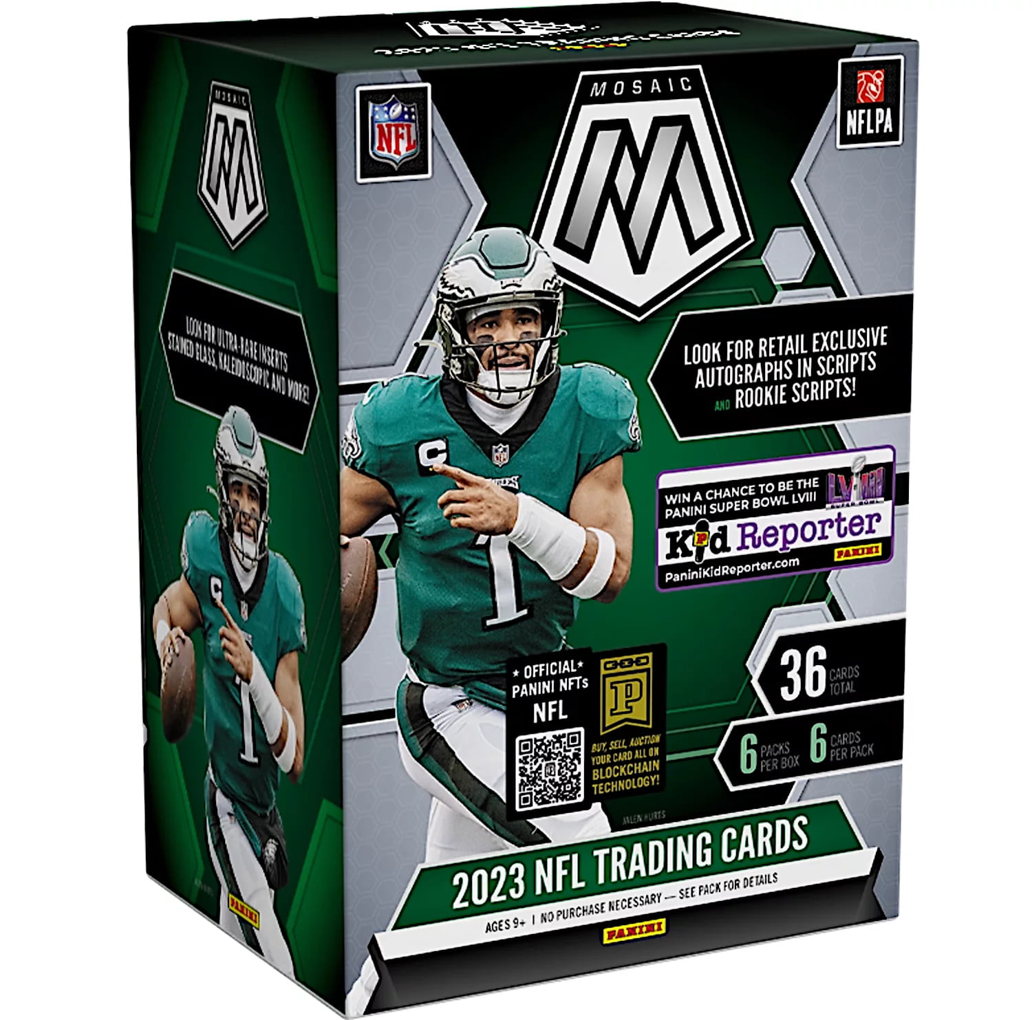 2023 Panini Mosaic NFL Football Trading Cards Blaster Box 