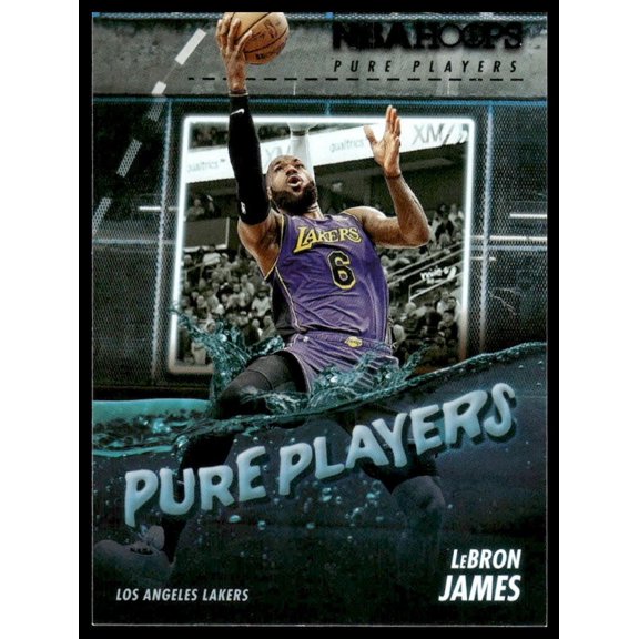 2023 Panini NBA Hoops Pure Players LeBron James #4 Los Angeles Lakers Basketball Card