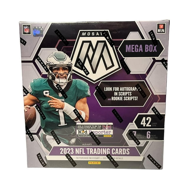 Panini 2023 NFL Mosaic Trading Card Hobby Mega Box, Camo Red Parallels