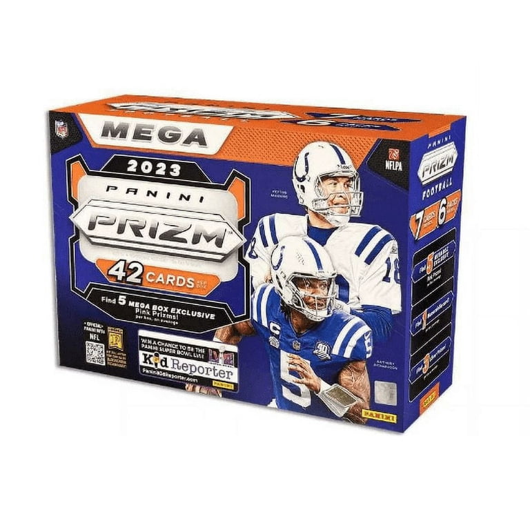 Panini 2023 NFL Prizm Football Mega Box, 5 Pink Prizms, Rookie
