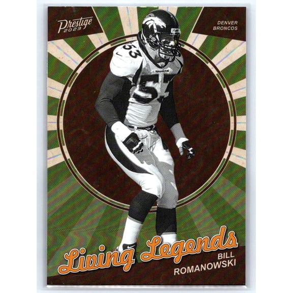 2023 Panini Prestige Bill Romanowski Denver Broncos Living Legends LL-6 Football Card