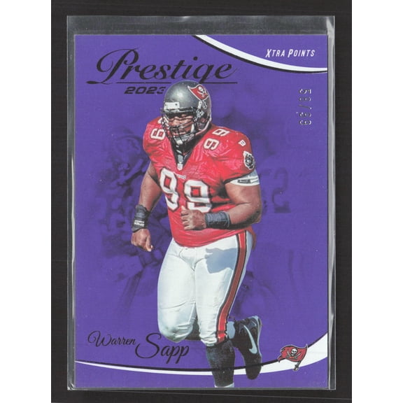 2023 Panini Prestige Xtra Points Warren Sapp #281 Purple /89