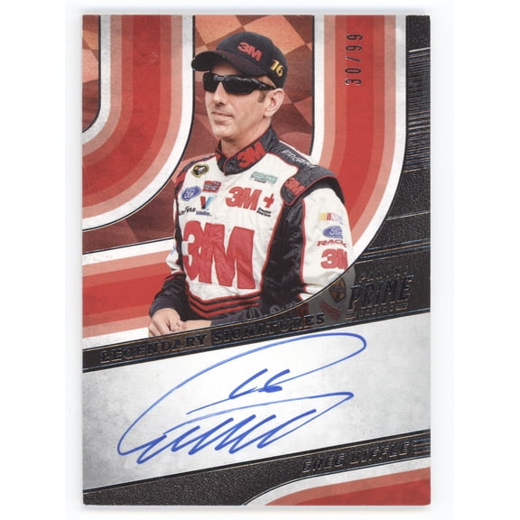 2023 Panini Prime Racing Legendary Signatures LS GBF Greg Biffle Auto Racing Card 30/99 Roush Fenway Racing NASCAR Autographed Auto Racing Card
