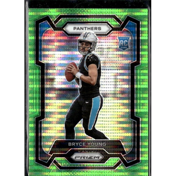 2023 Panini Prizm Bryce Young #311 Green Pulsar RC