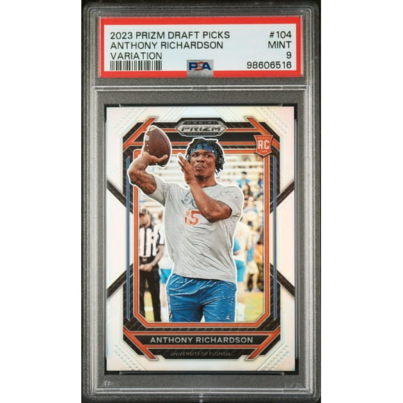 2023 Panini Prizm Draft Picks #104 Anthony Richardson Variations Silver PSA 9