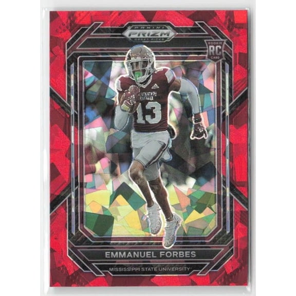 2023 Panini Prizm Draft Picks #180 Emmanuel Forbes Mississippi State Bulldogs Football Card