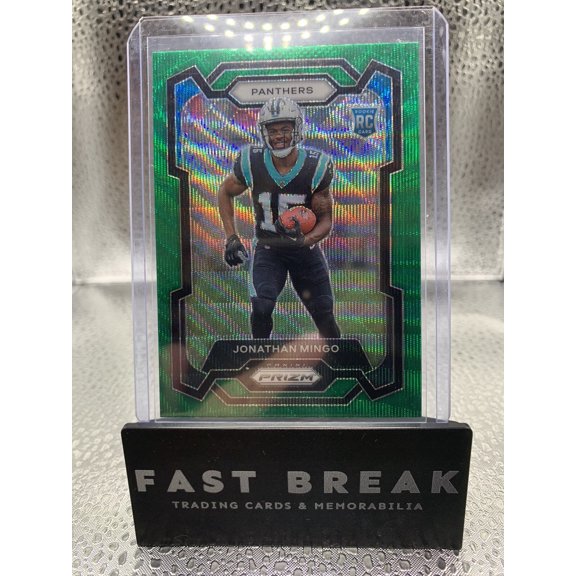 2023 Panini Prizm Green Wave Jonathan Mingo #312 Wave