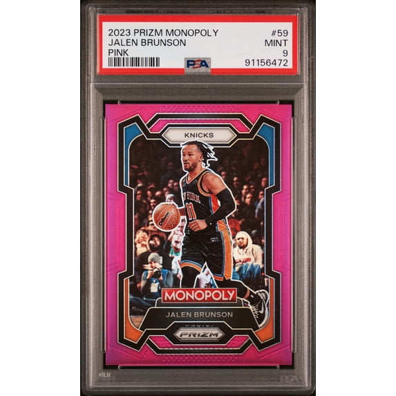 2023 Panini Prizm Monopoly Jalen Brunson Pink PSA 9 - Walmart.com