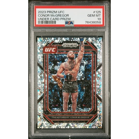 2023 Panini Prizm UFC Prizms Under Card Conor Mcgregor #125 PSA 10