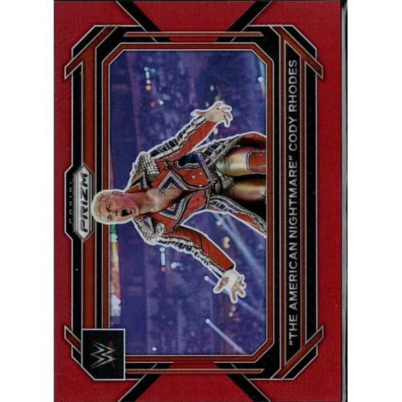 2023 Panini Prizm WWE Cody Rhodes #1 Red Raw WWE Wrestling Trading Card