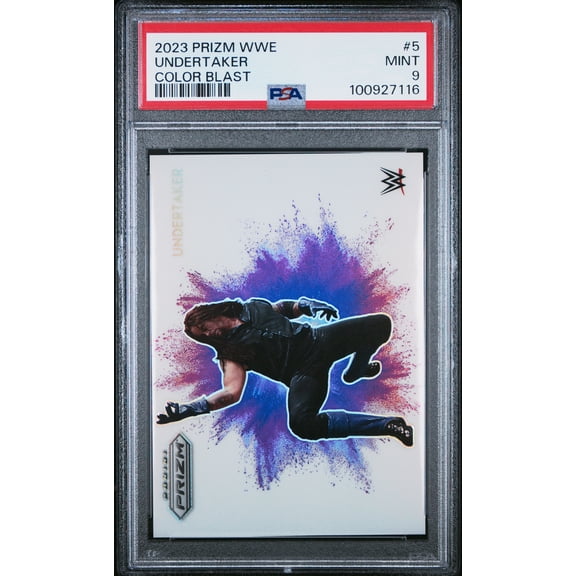 2023 Panini Prizm WWE Color Blast Undertaker #5 PSA 9