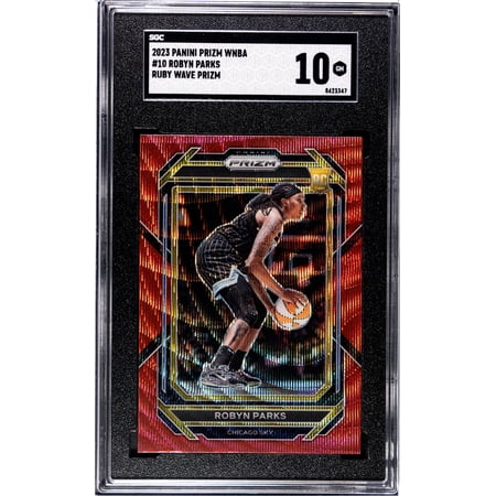 2023 Panini Prizm Wnba #10 Robyn Parks Ruby Wave Prizm SGC 10