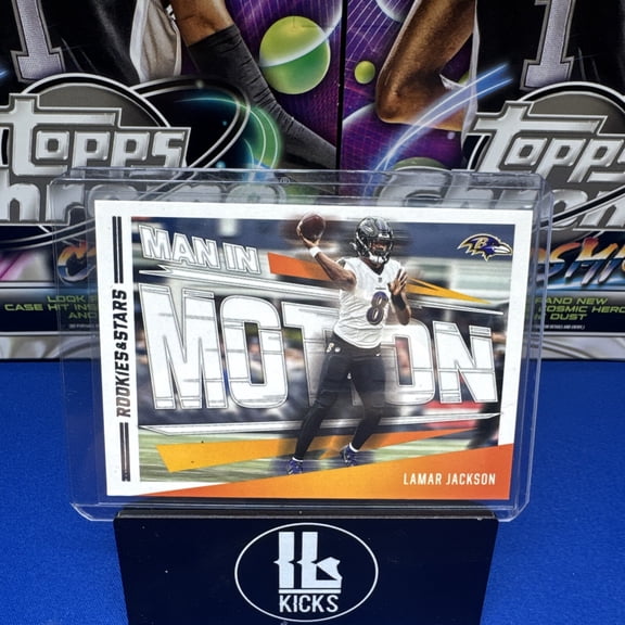 2023 Panini Rookies & Stars Lamar Jackson MM-24 Base Insert Baseball Ravens Football Card Baltimore Ravens NFL Football Trading Card