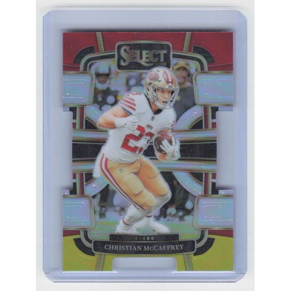 2023 Panini Select San Francisco 49ers Christian McCaffrey #88 Red Yellow Prizm Die Cuts Football Card