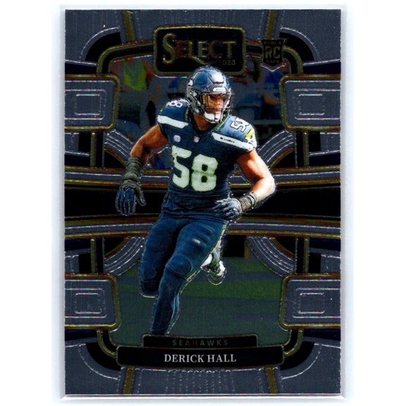 2023 Panini Select Derick Hall #85 RC Seattle Seahawks Football Card