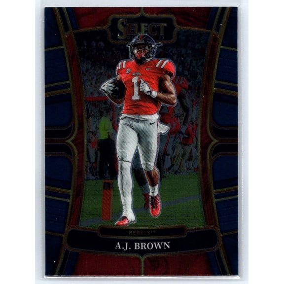 2023 Panini Select Draft Picks Blue Retail Near Mint Football Card A.J. Brown #57 Ole Miss Rebels