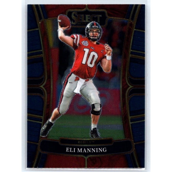 2023 Panini Select Draft Picks Blue Retail #100 Eli Manning Football Card