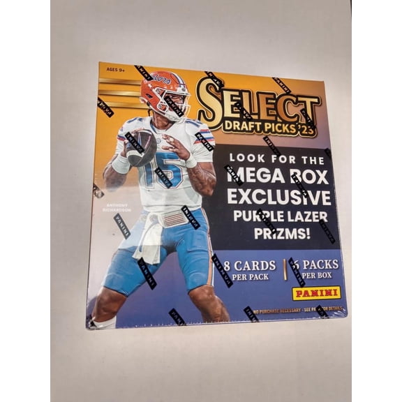 2023 Panini Select Draft Picks Football Factory Sealed Mega Box 6 Packs