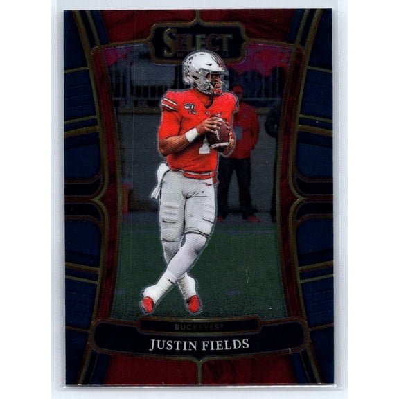 2023 Panini Select Draft Picks Justin Fields #38 Blue Retail