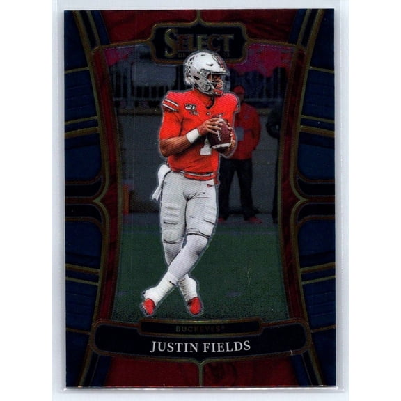 2023 Panini Select Draft Picks Justin Fields #38 Blue Retail Football Card Ohio State Buckeyes
