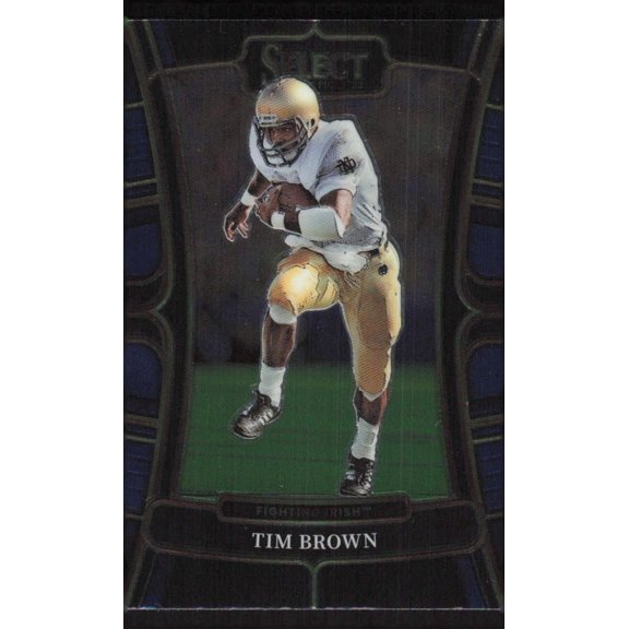 2023 Panini Select Draft Picks Blue Retail Tim Brown #99 Football Card Notre Dame Fighting Irish Near Mint or Better