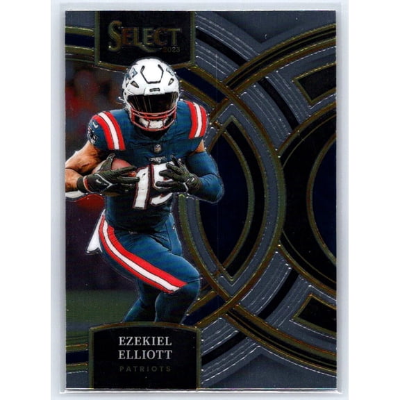 2023 Panini Select Ezekiel Elliott #185 New England Patriots Football Card