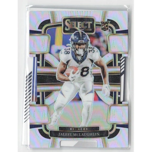 2023 Panini Select Jaleel McLaughlin #32 Silver Prizms Die Cuts RC Denver Broncos Denver Broncos NFL FOOTBALL Trading Card